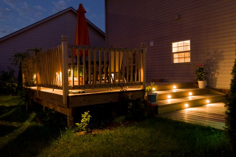 Elegant Cedar Deck with Lighting