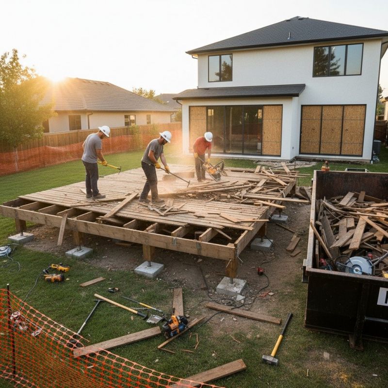 Cedar Deck Construction